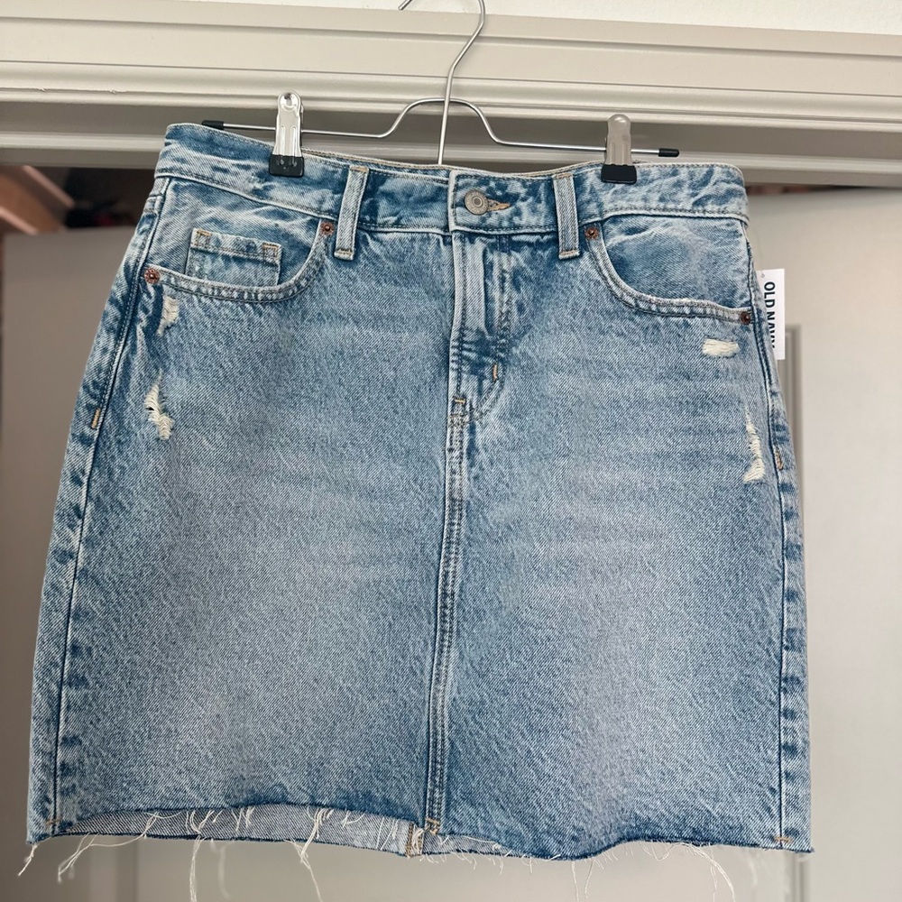 Old Navy Blue Mini Pencil Skirt